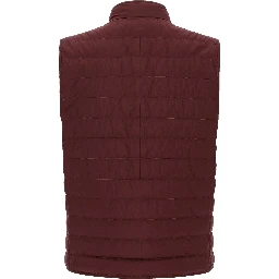 Bordeaux Polyester Sleeveless Jacket