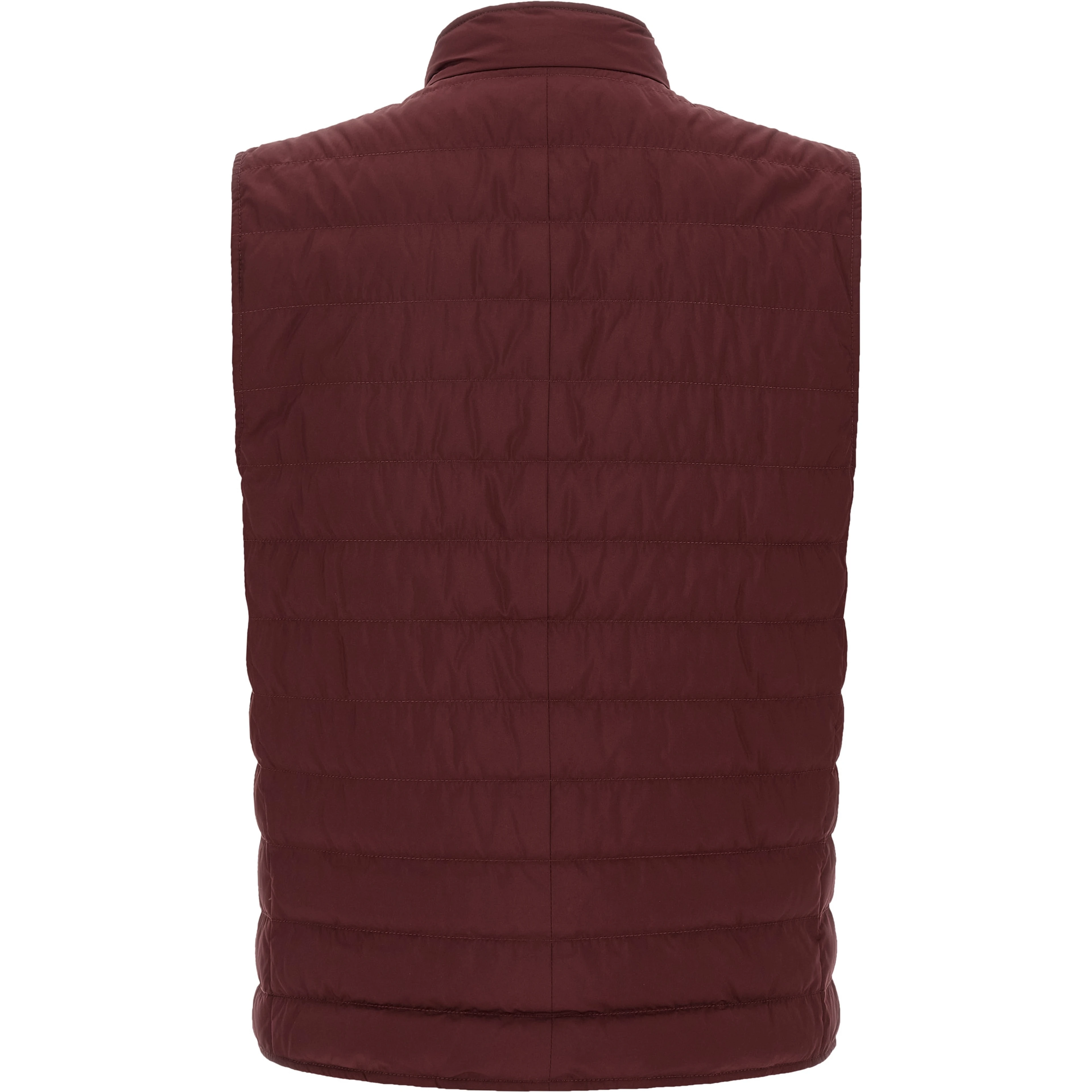 Bordeaux Polyester Sleeveless Jacket