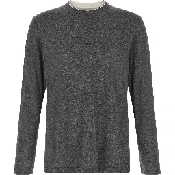 Gray Silk T-Shirt