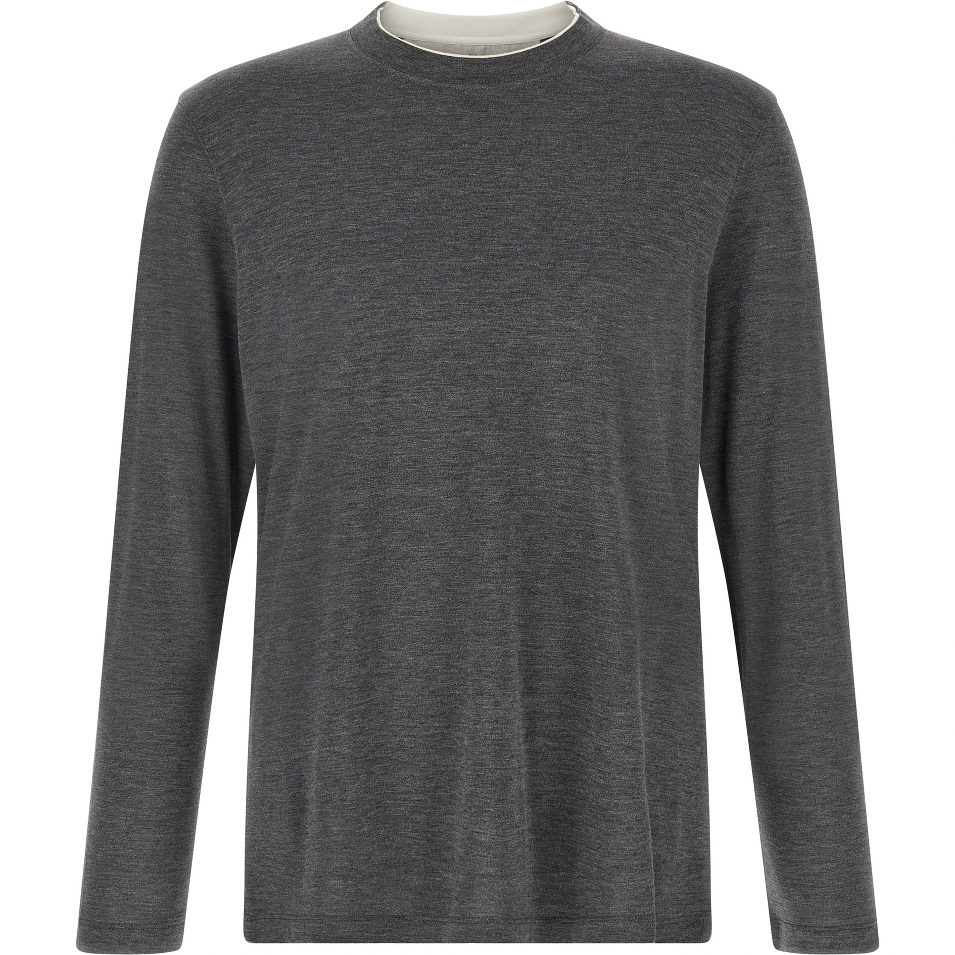 Gray Silk T-Shirt