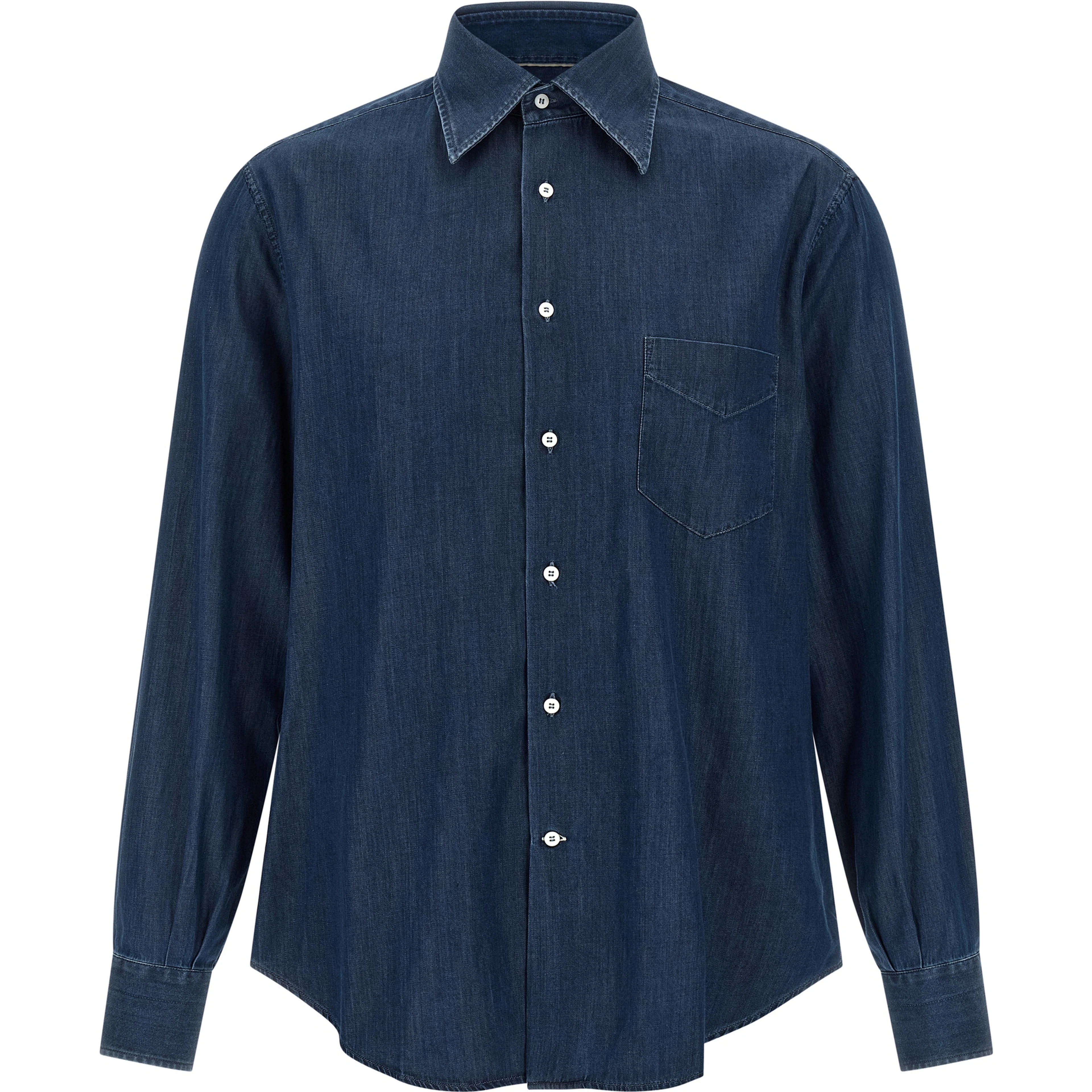 Blue Cotton Blouse