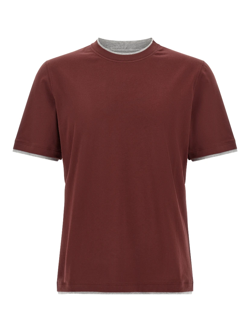 Bordeaux Cotton T-Shirt