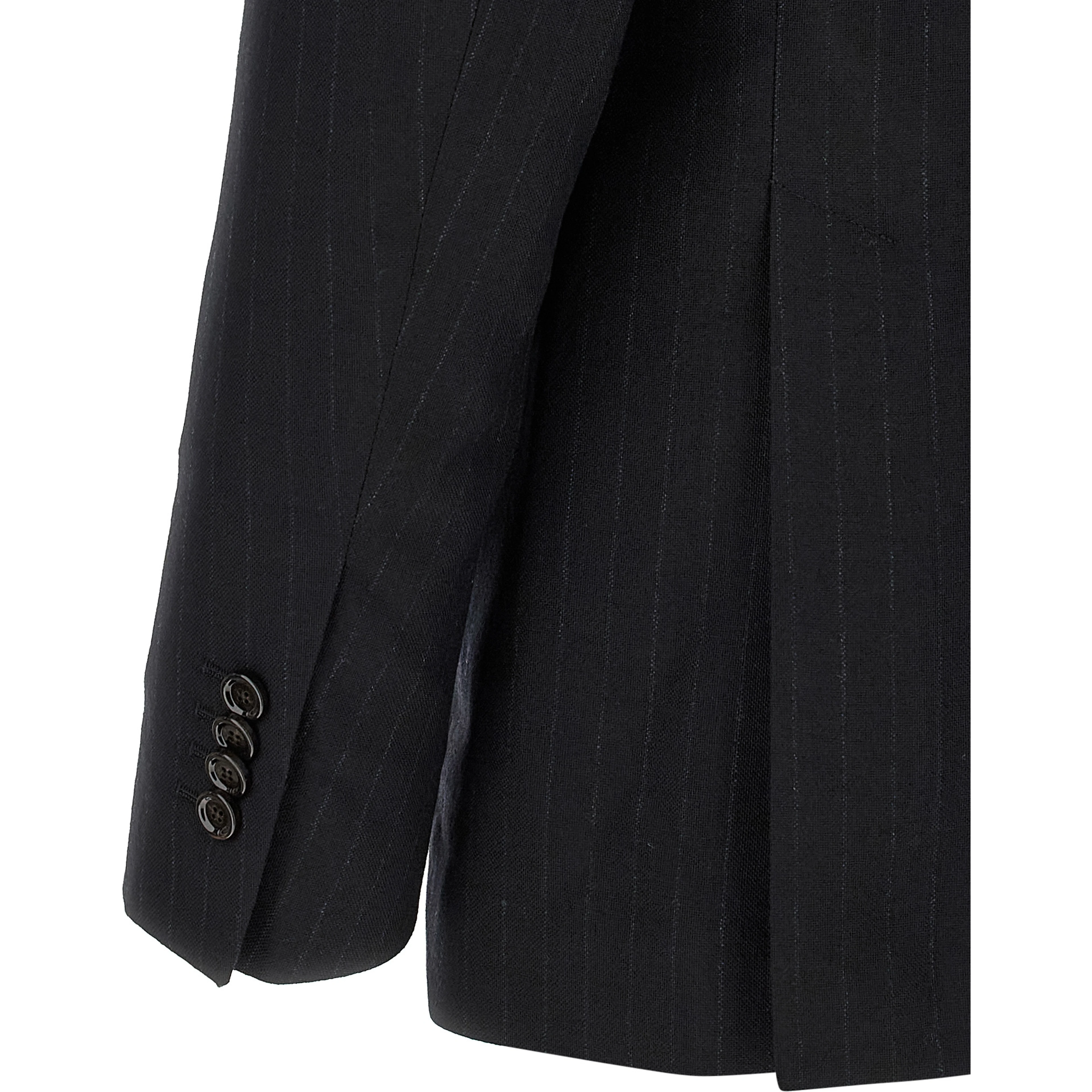 Blue Virgin Wool Two-Piece Suit