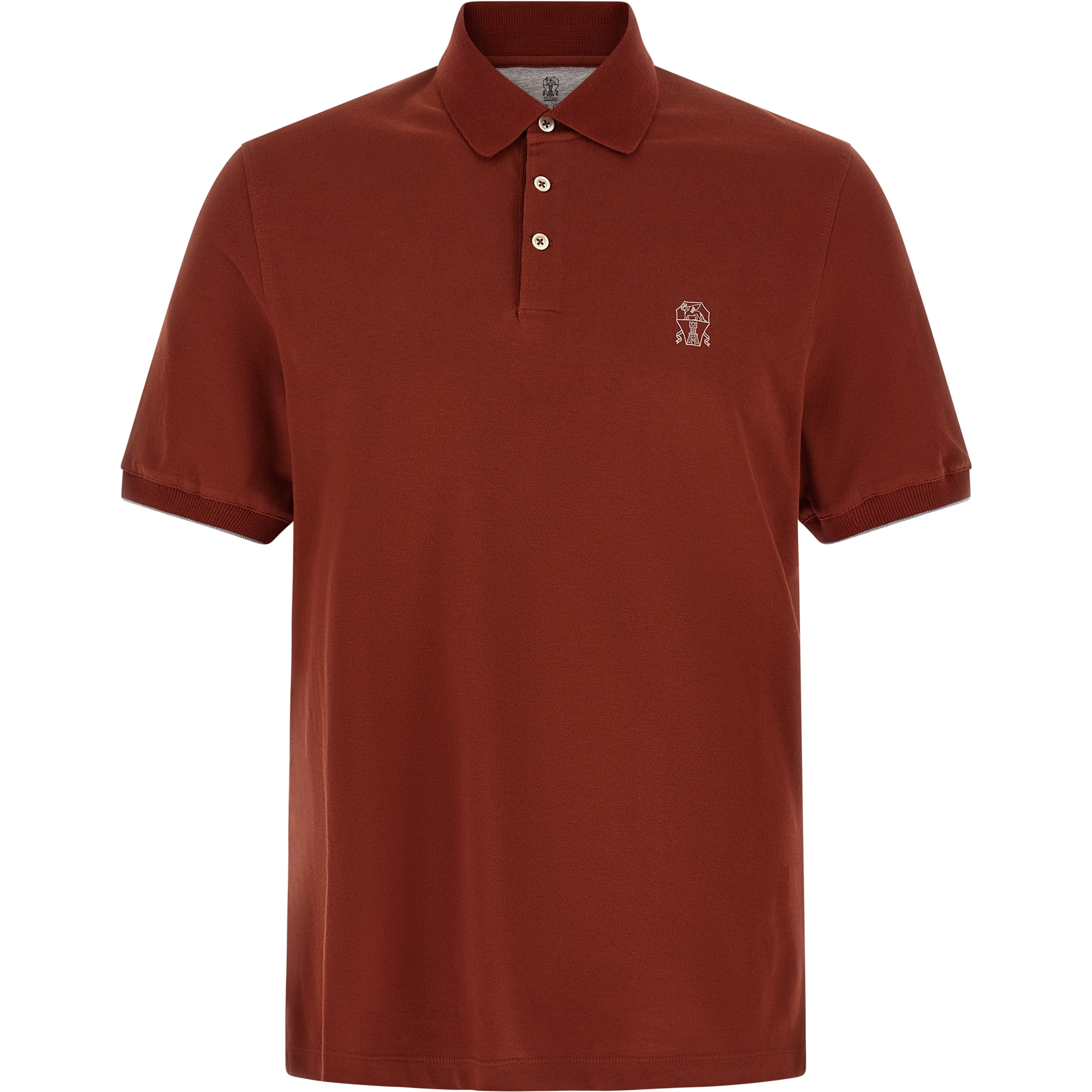 Red Cotton Polo Shirt