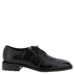 Black Leather Oxfords And Derbies
