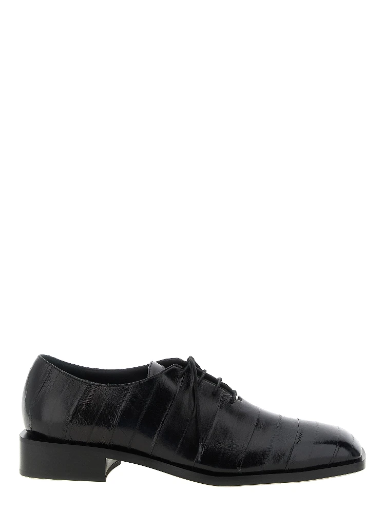 Black Leather Oxfords And Derbies