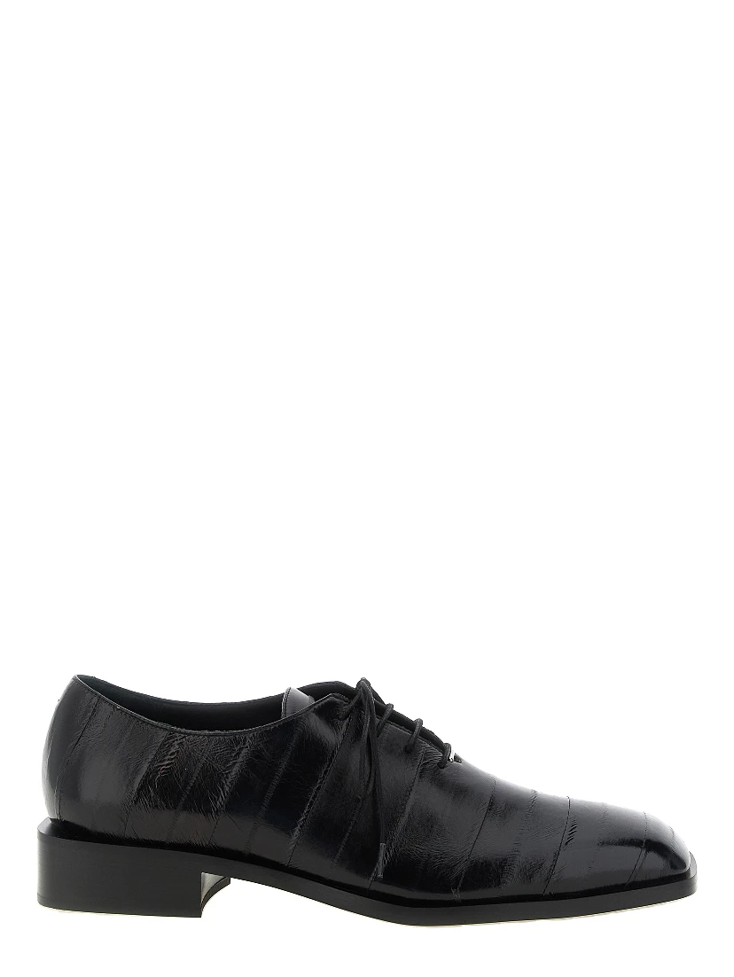 Black Leather Oxfords And Derbies