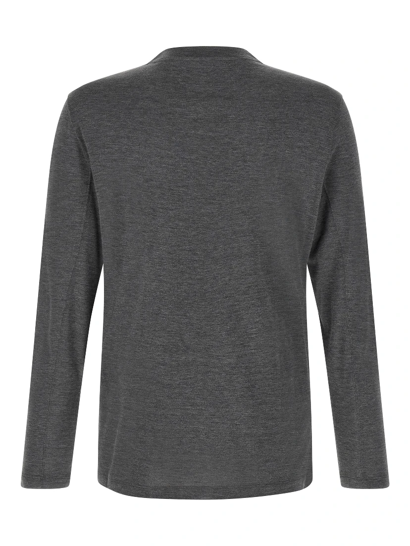 Gray Silk T-Shirt