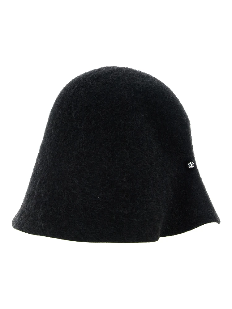 Black Merino Wool Hat