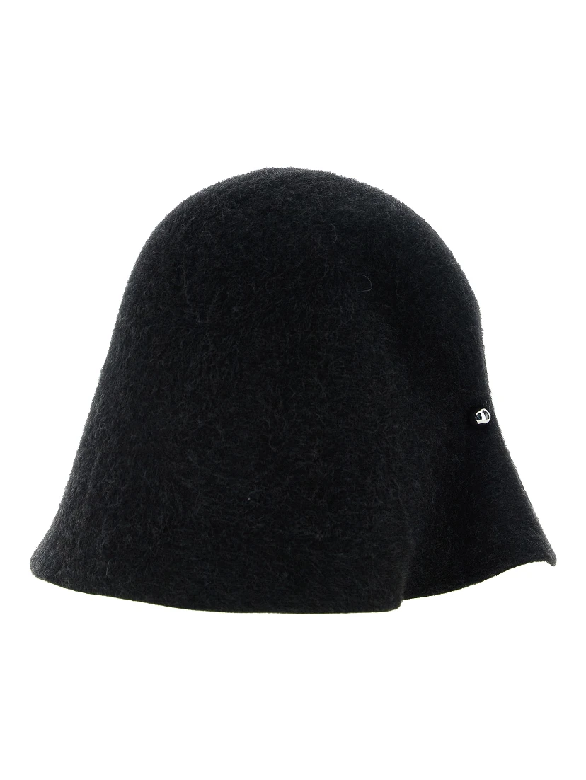 Black Merino Wool Hat