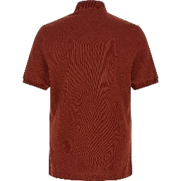 Red Cotton Polo Shirt