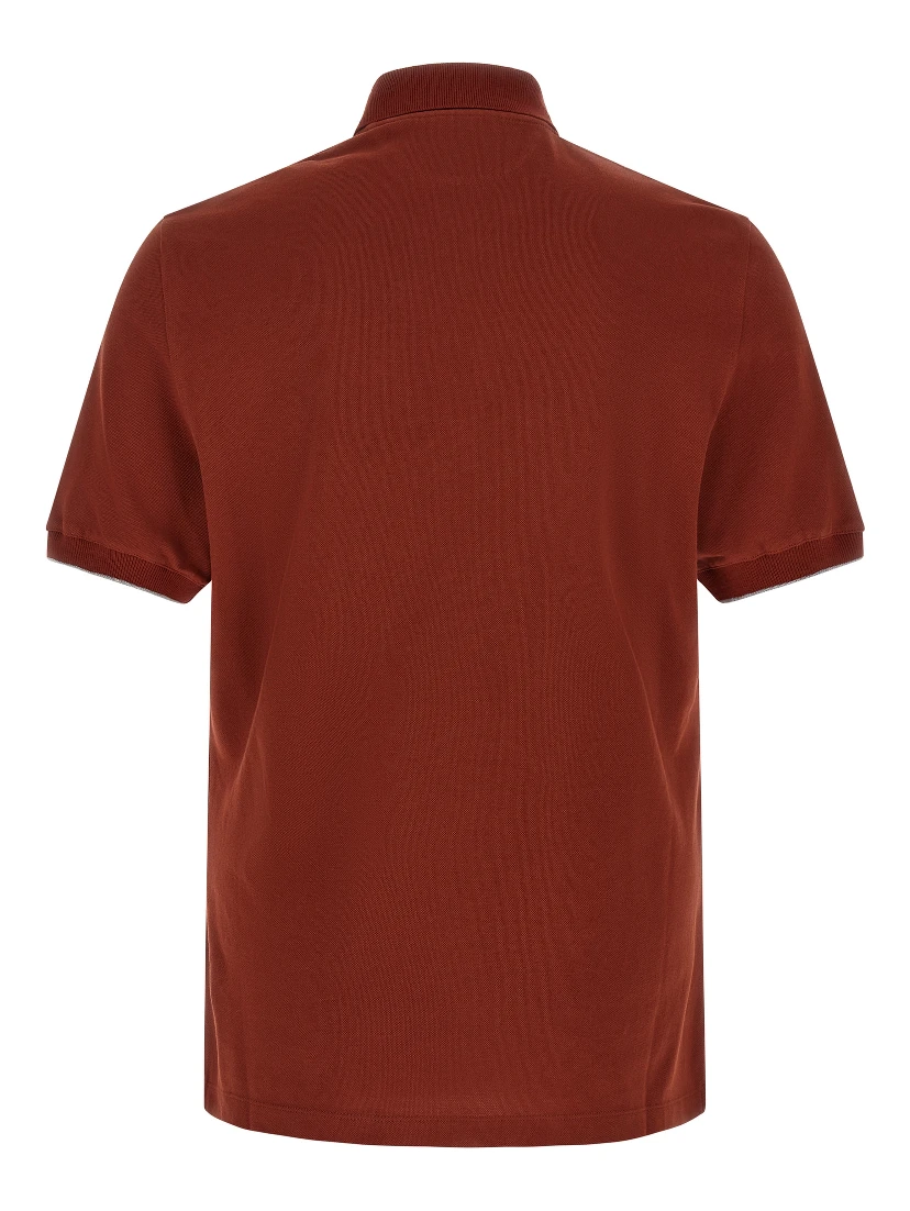 Red Cotton Polo Shirt