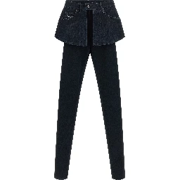 Blue Cotton Skinny Jeans
