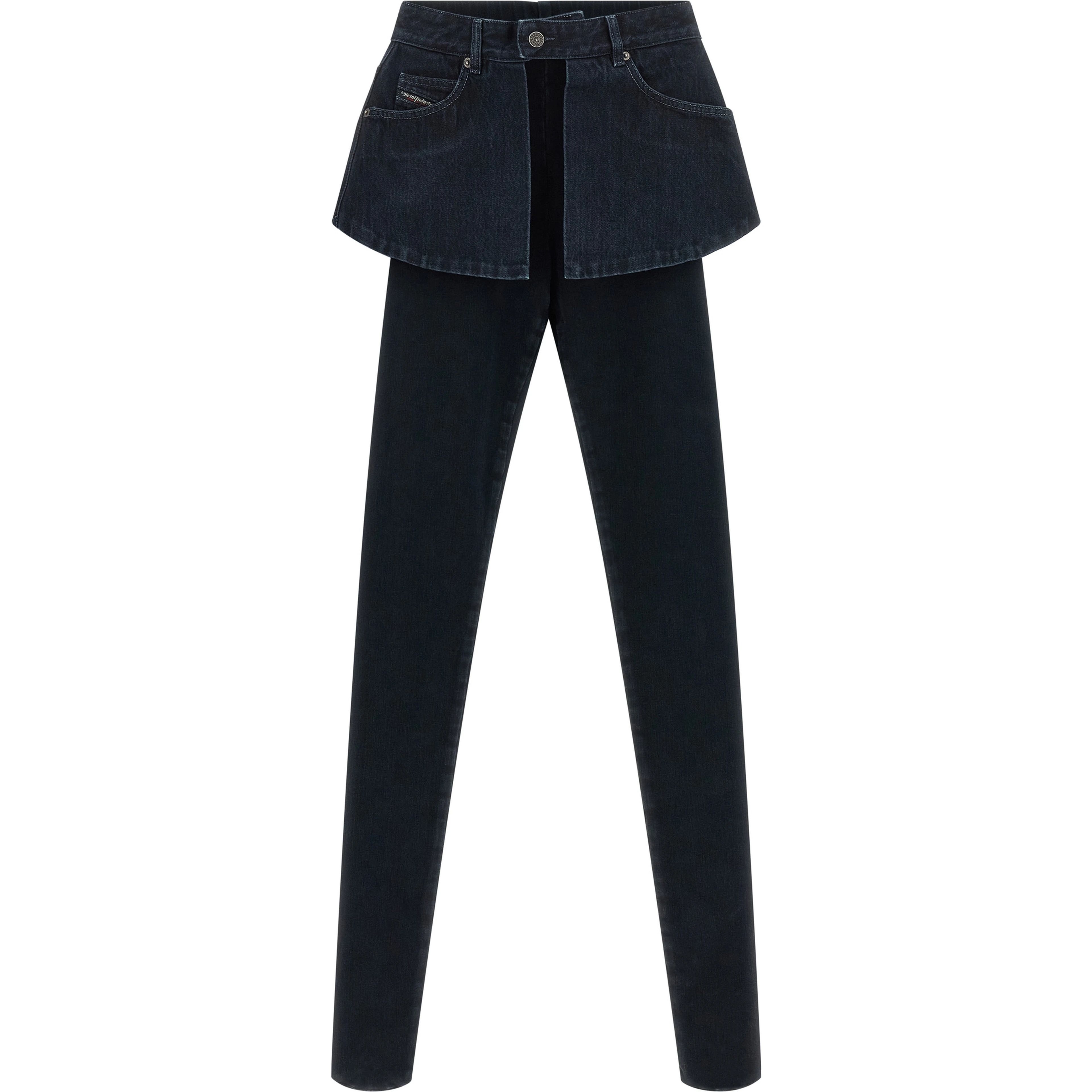 Blue Cotton Skinny Jeans
