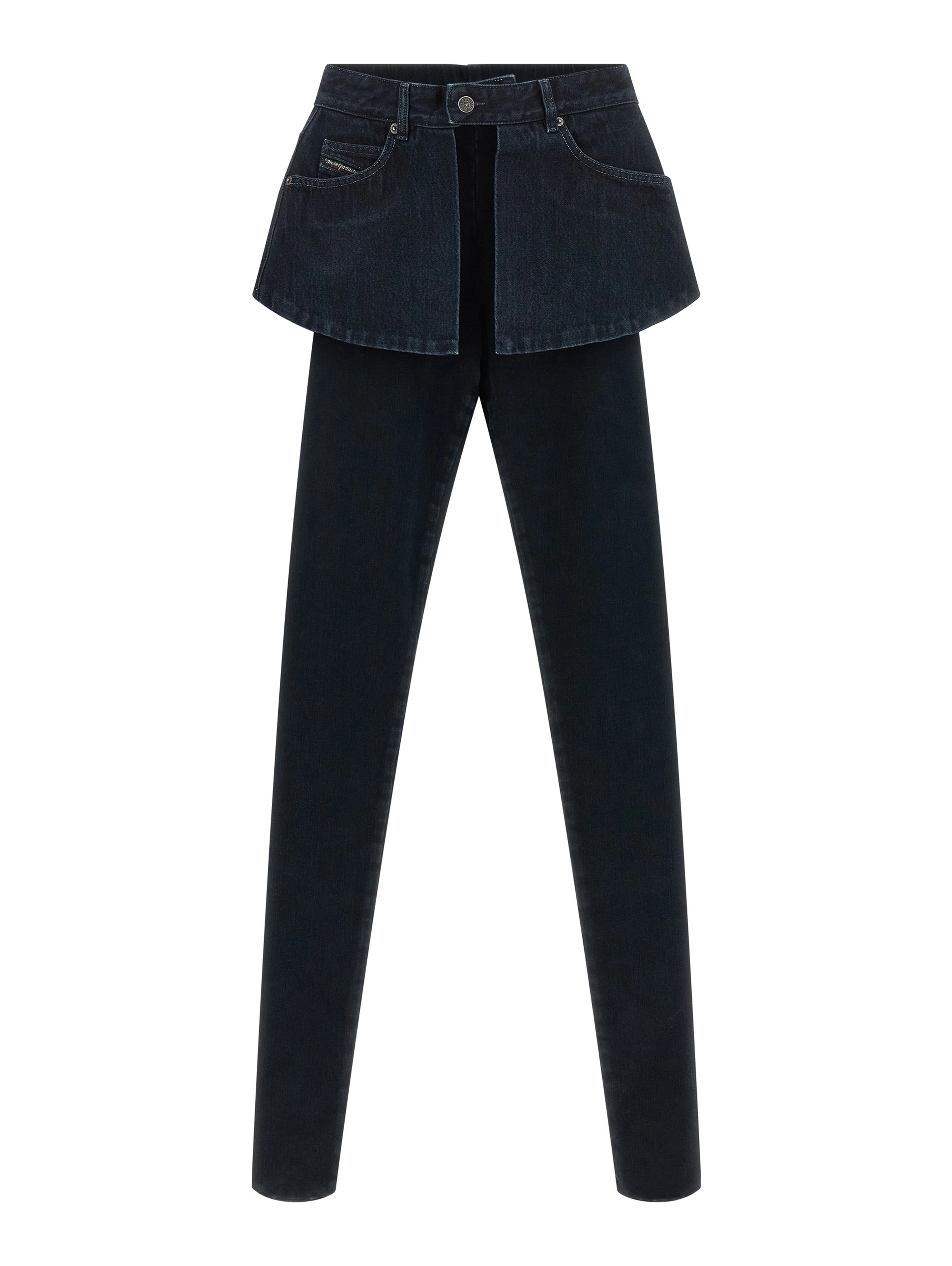 Blue Cotton Skinny Jeans