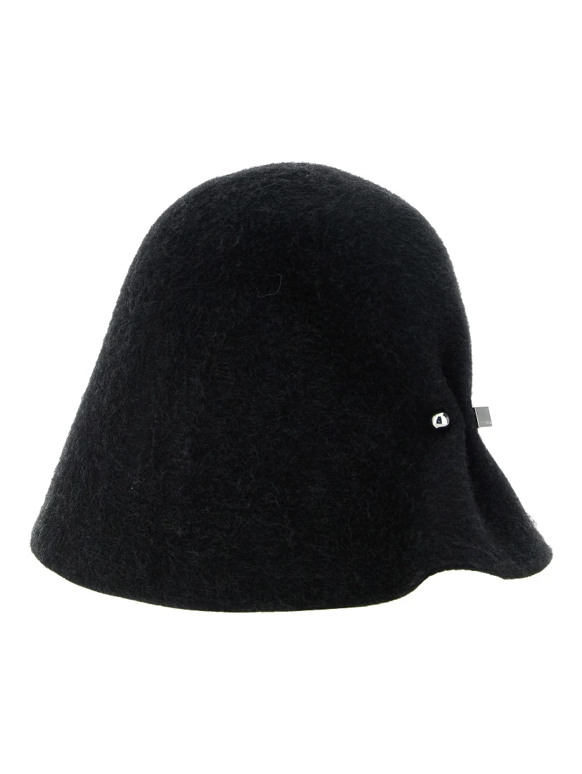 Black Merino Wool Hat