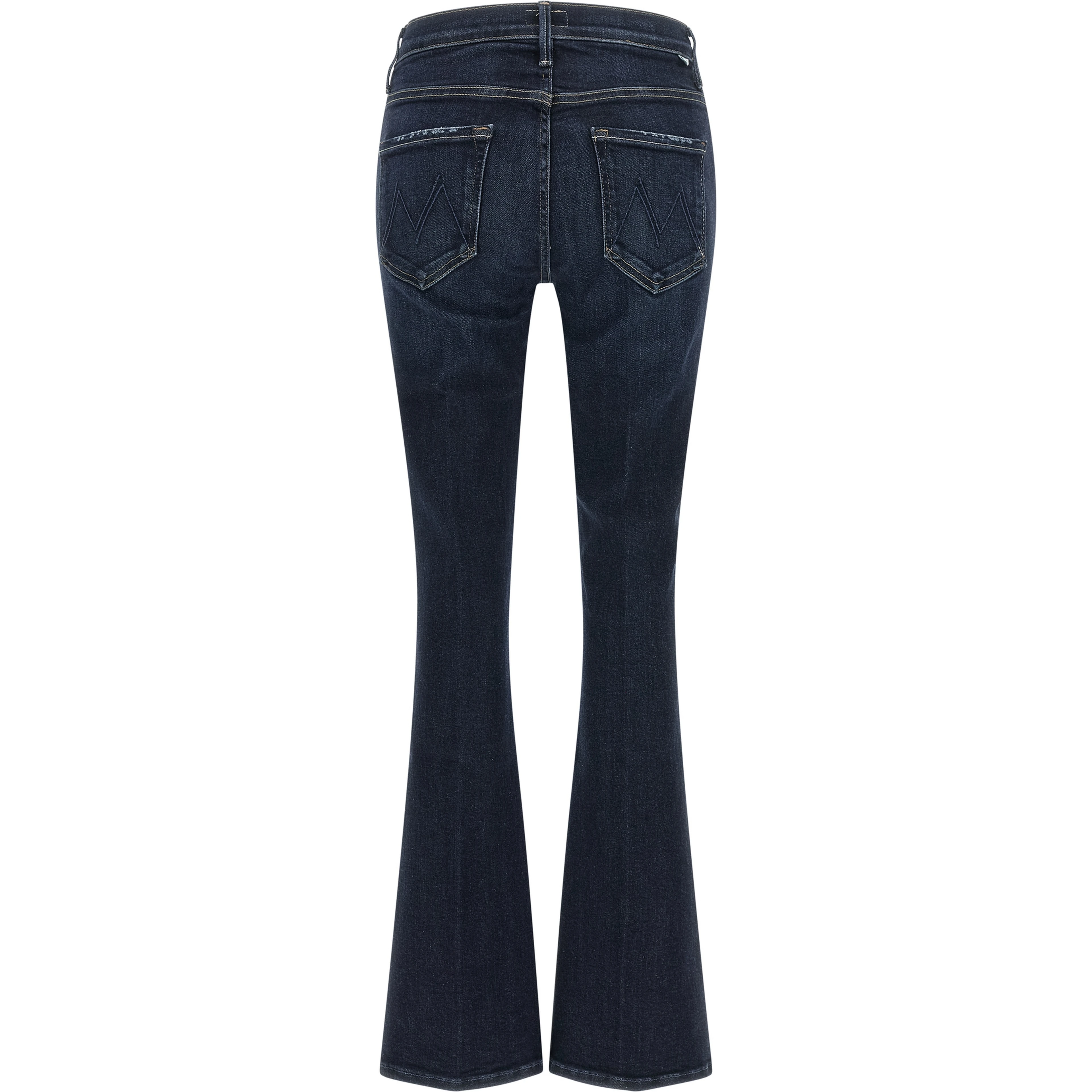 Blue Cotton Flared Jeans