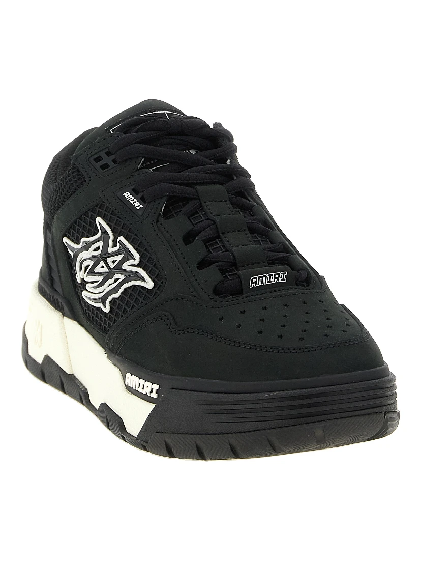 Bicolor Calfskin Athletic Sneakers