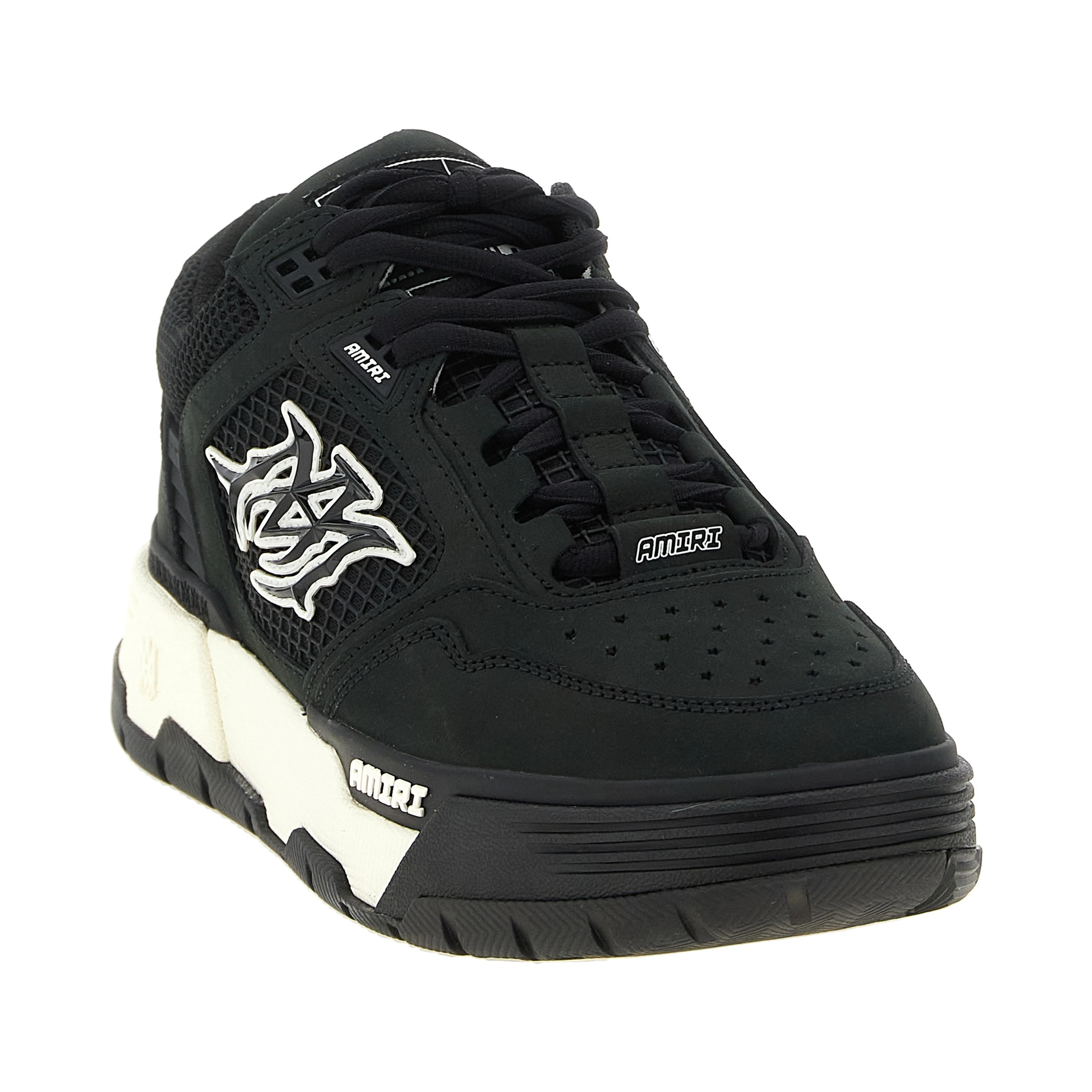 Bicolor Calfskin Athletic Sneakers