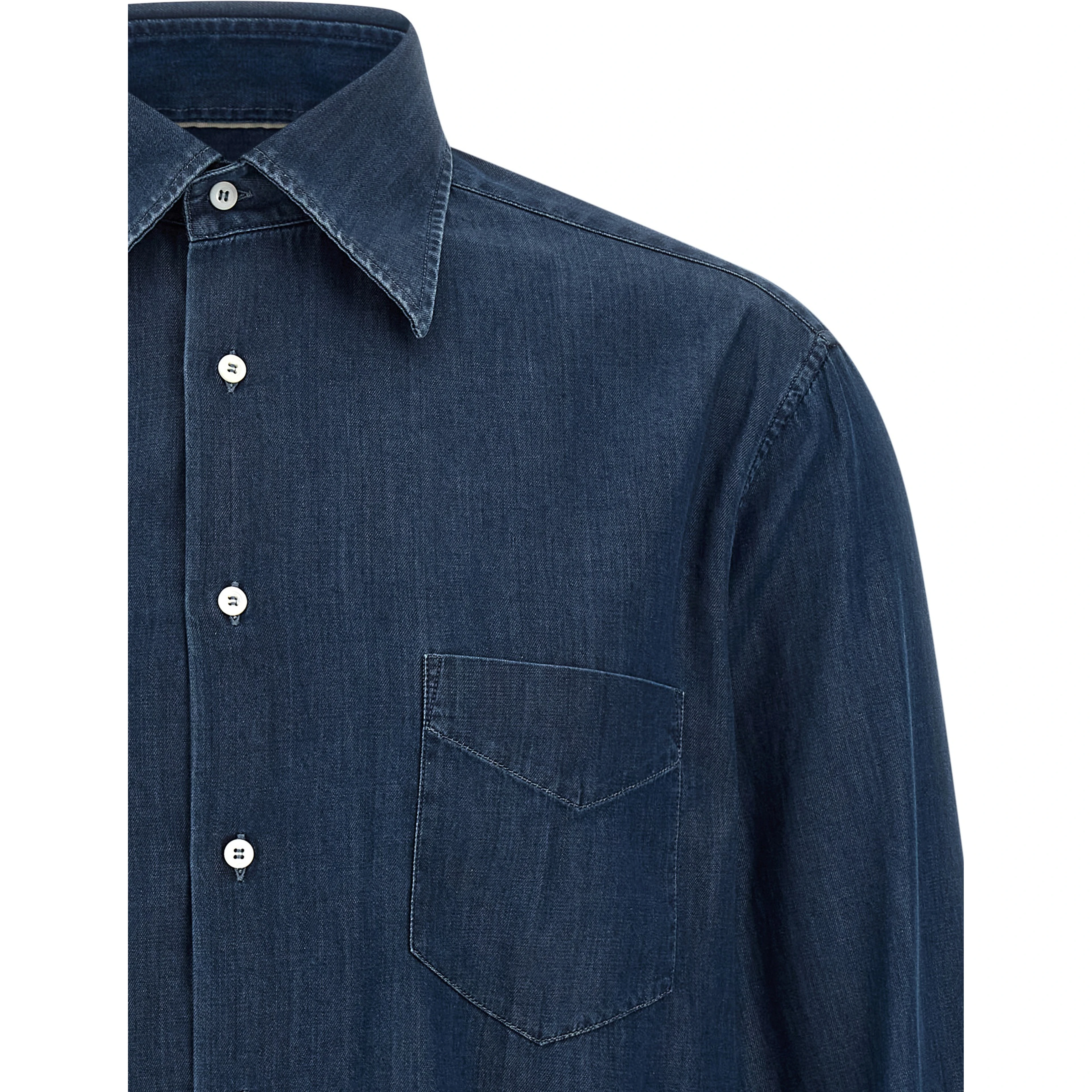 Blue Cotton Blouse