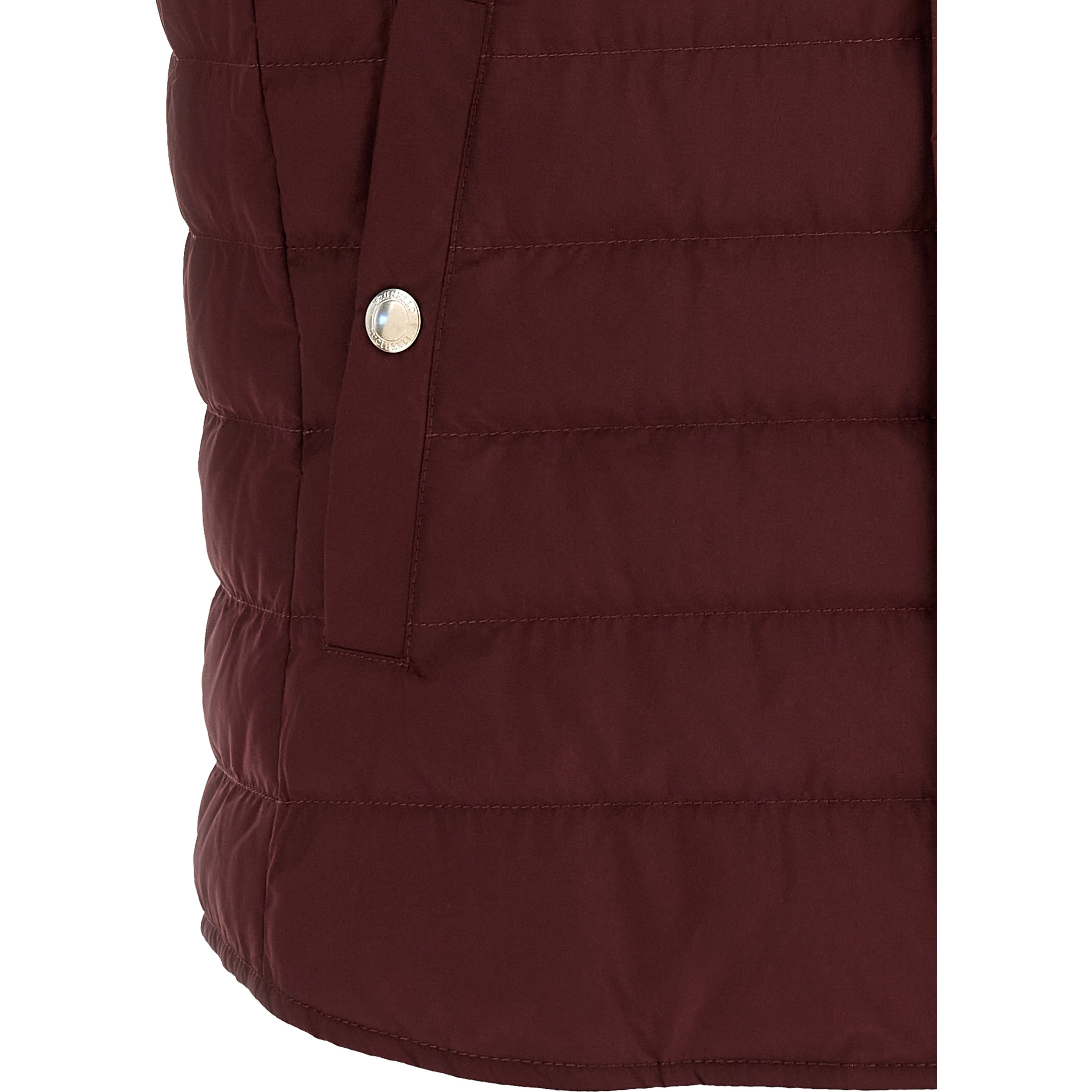 Bordeaux Polyester Sleeveless Jacket