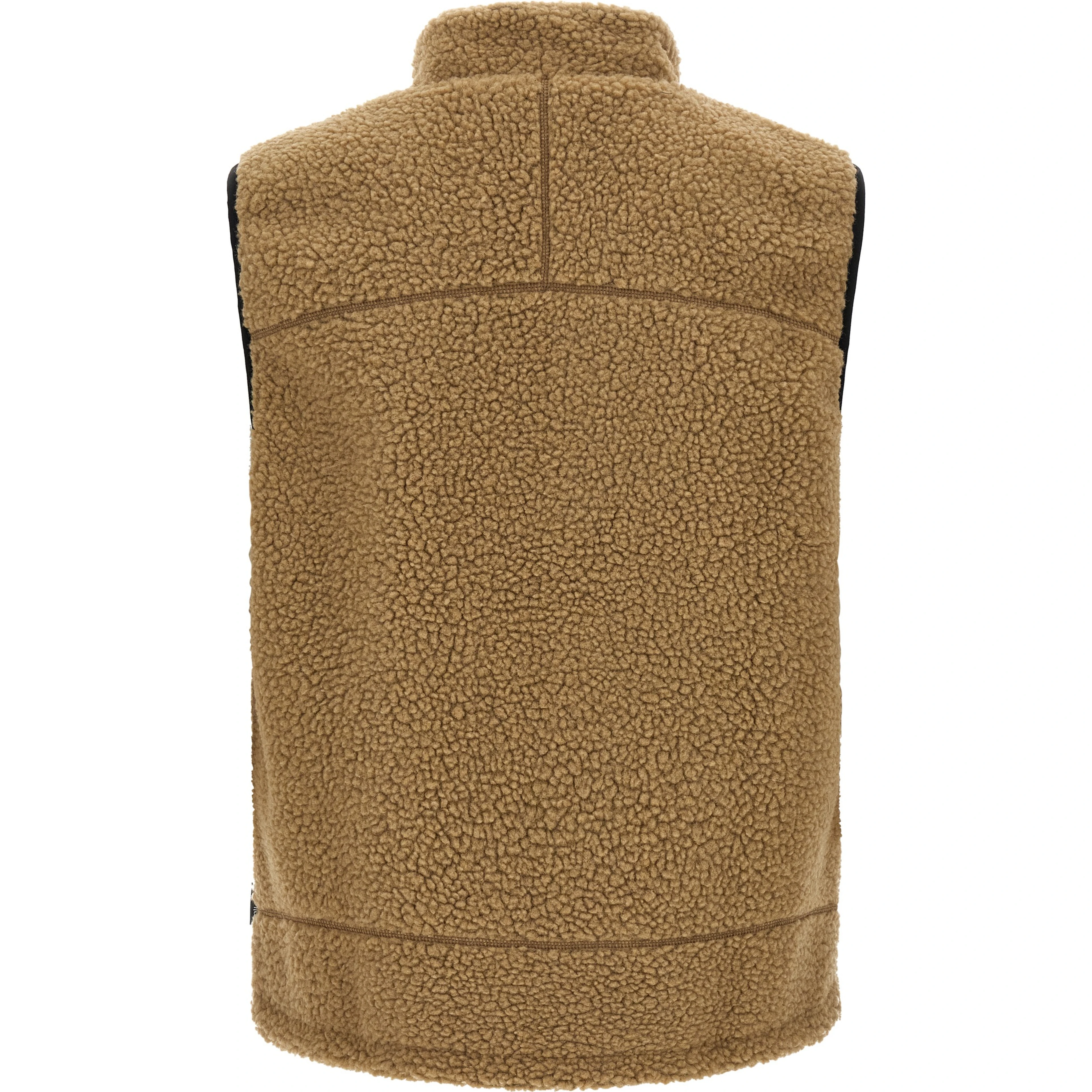 Beige Polyester Sleeveless Jacket