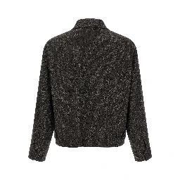 Brown Wool Full-Length Jacket