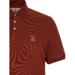 Red Cotton Polo Shirt