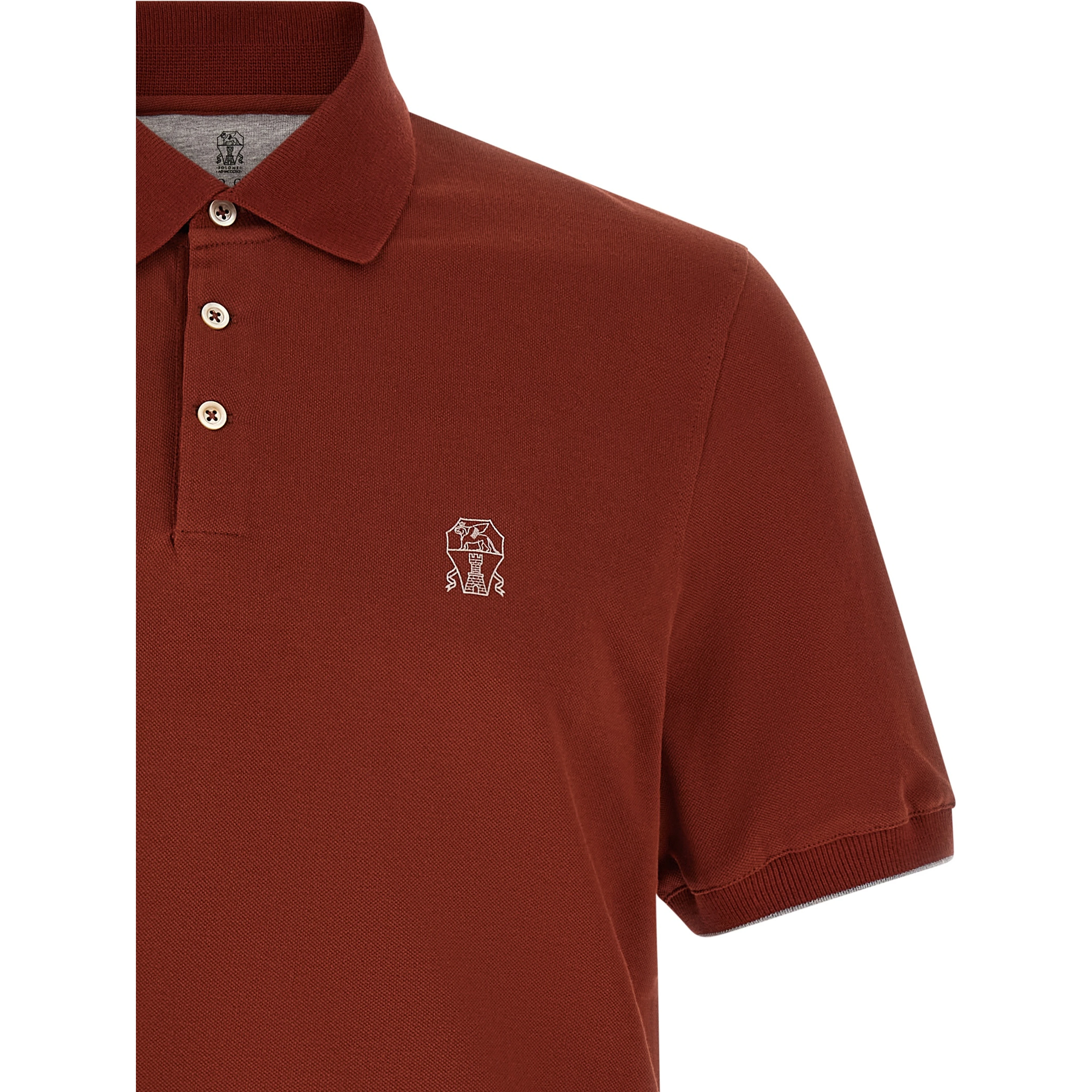 Red Cotton Polo Shirt