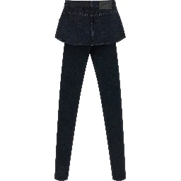 Blue Cotton Skinny Jeans