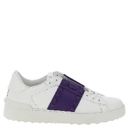Purple Calfskin Low Top Sneakers