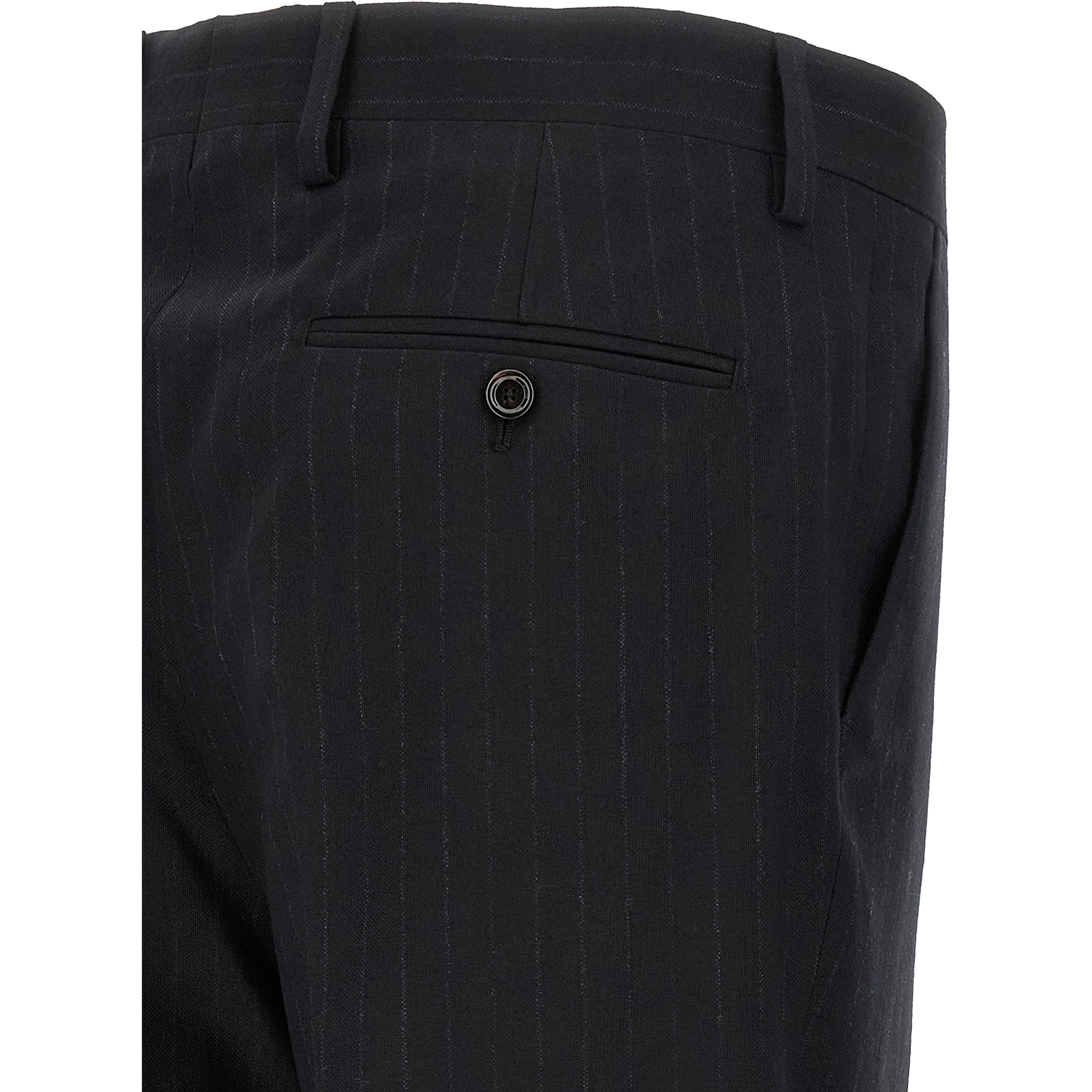 Blue Virgin Wool Two-Piece Suit