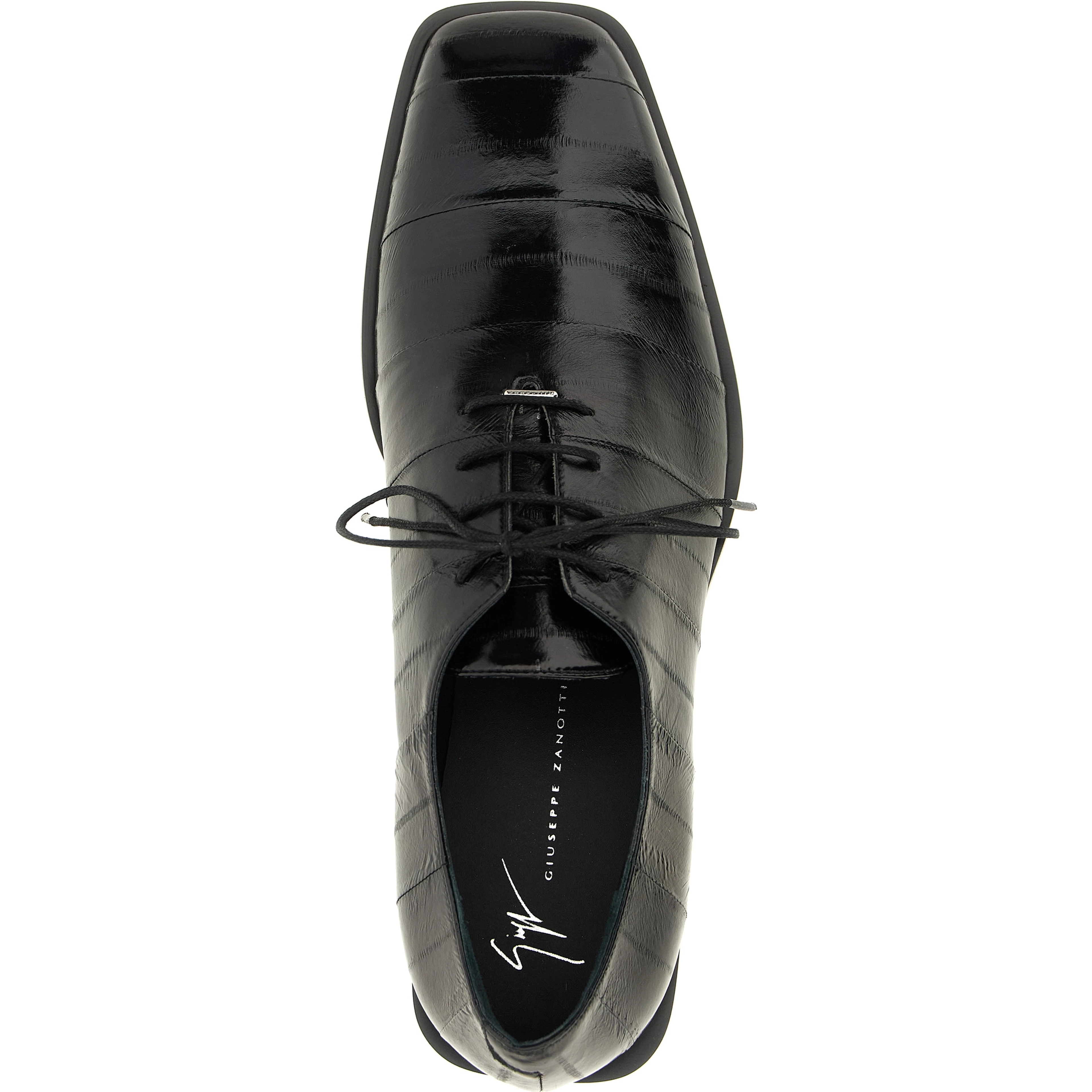 Black Leather Oxfords And Derbies