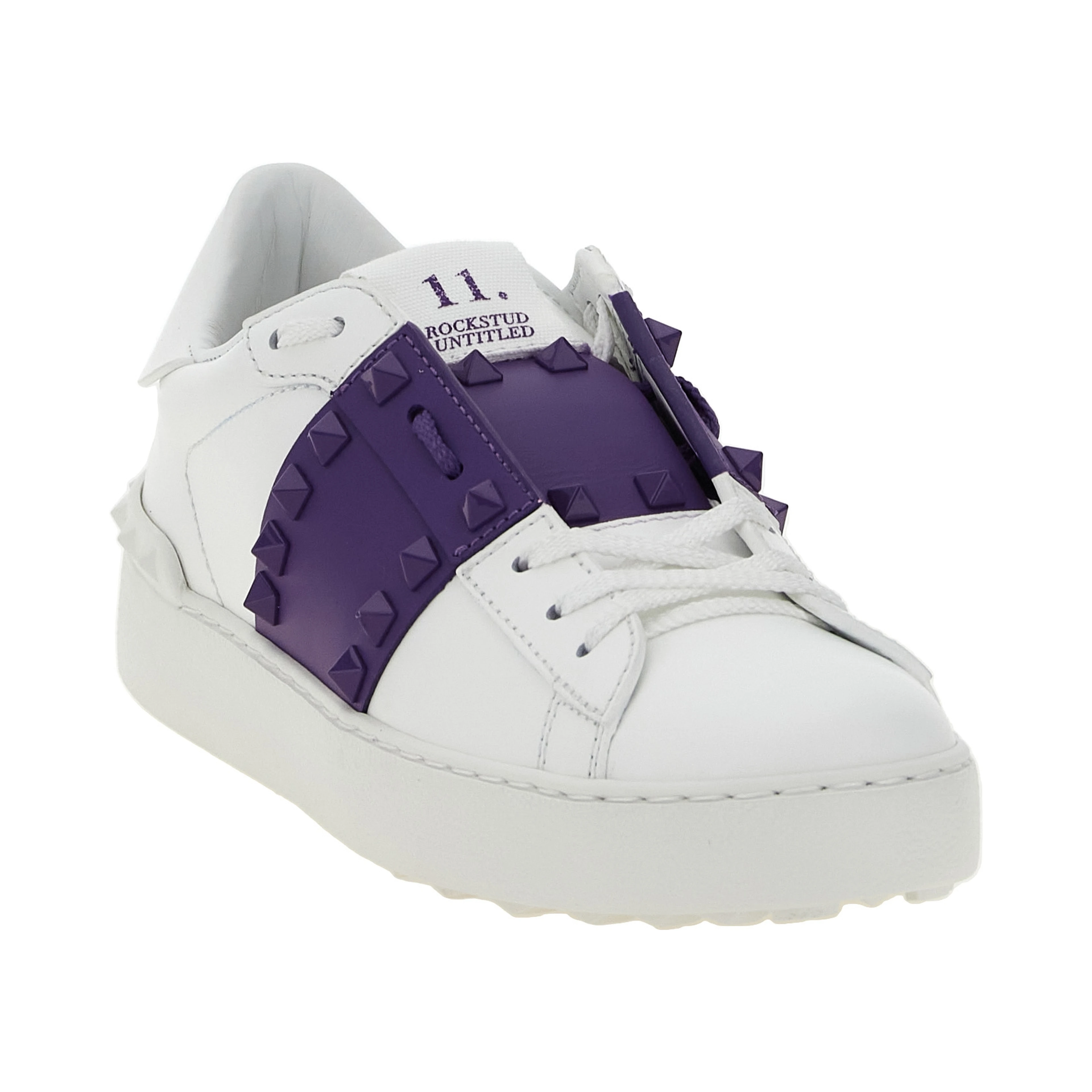 Purple Calfskin Low Top Sneakers