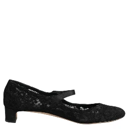 Black Vally Taormina Floral Lace Pumps Shoes