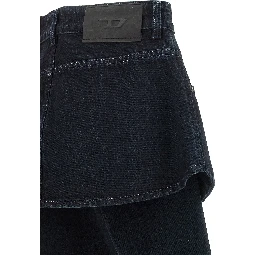 Blue Cotton Skinny Jeans