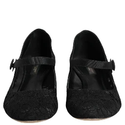 Black Vally Taormina Floral Lace Pumps Shoes