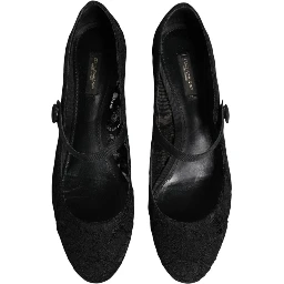 Black Vally Taormina Floral Lace Pumps Shoes