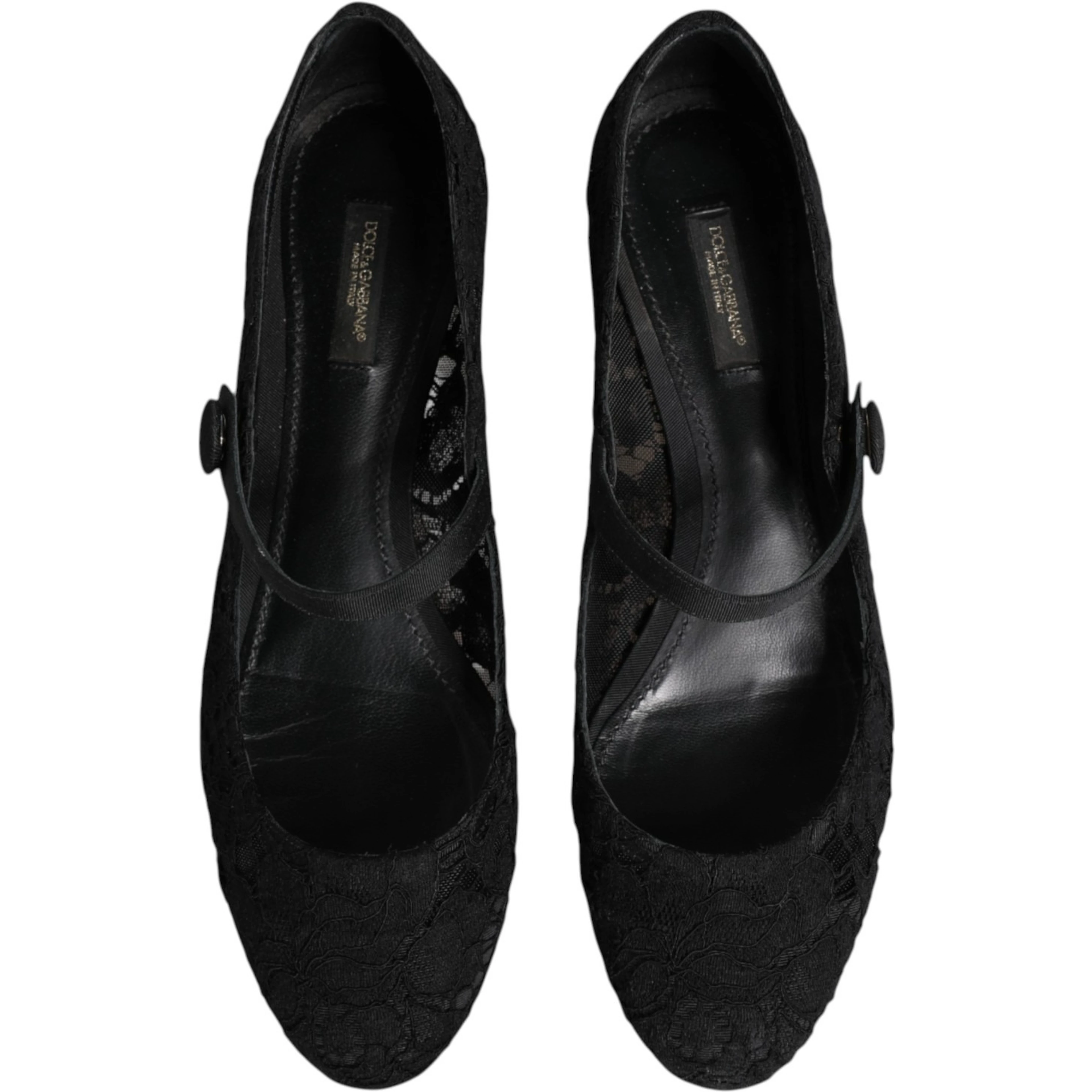 Black Vally Taormina Floral Lace Pumps Shoes