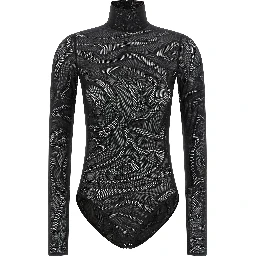 Black Polyamide Bodysuit