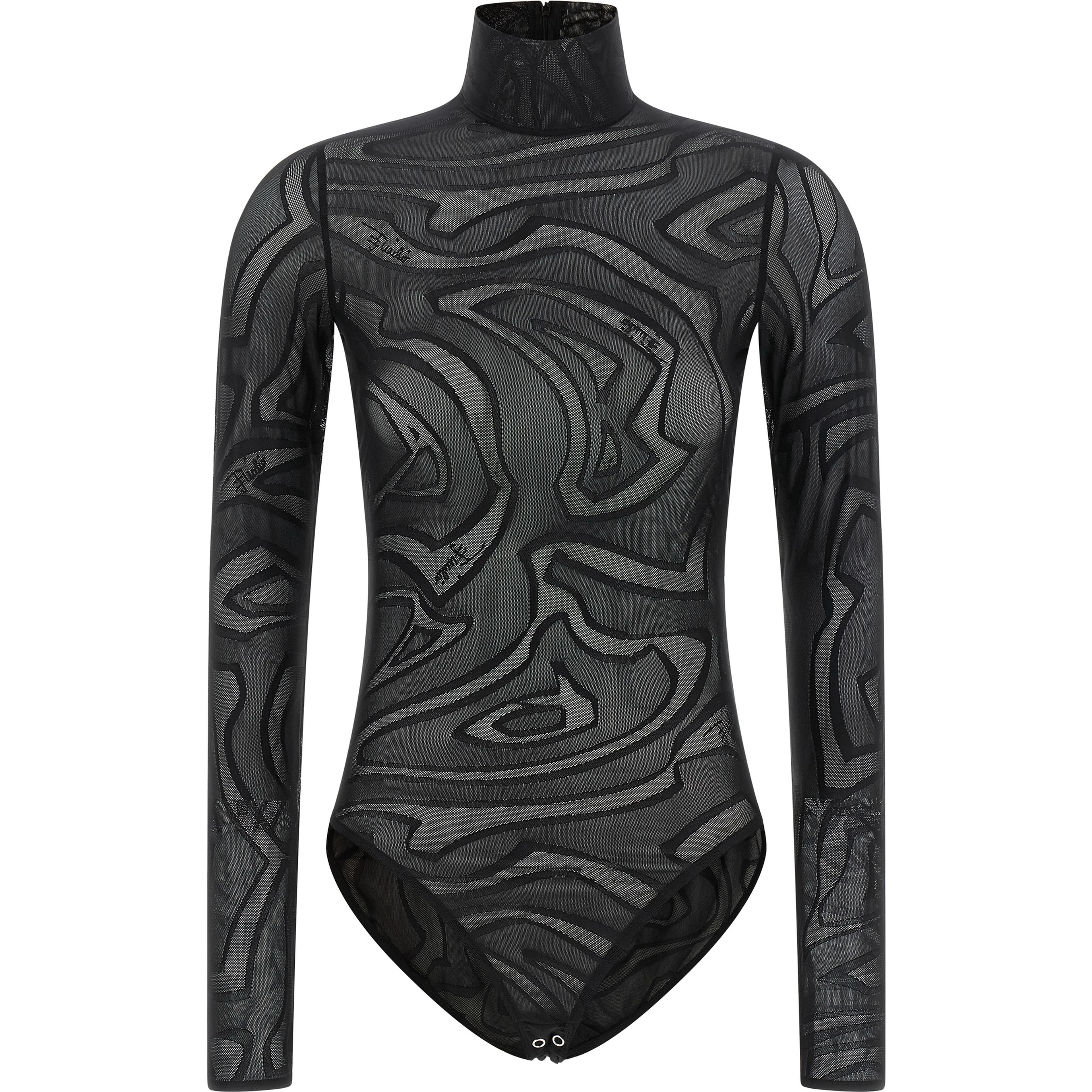 Black Polyamide Bodysuit
