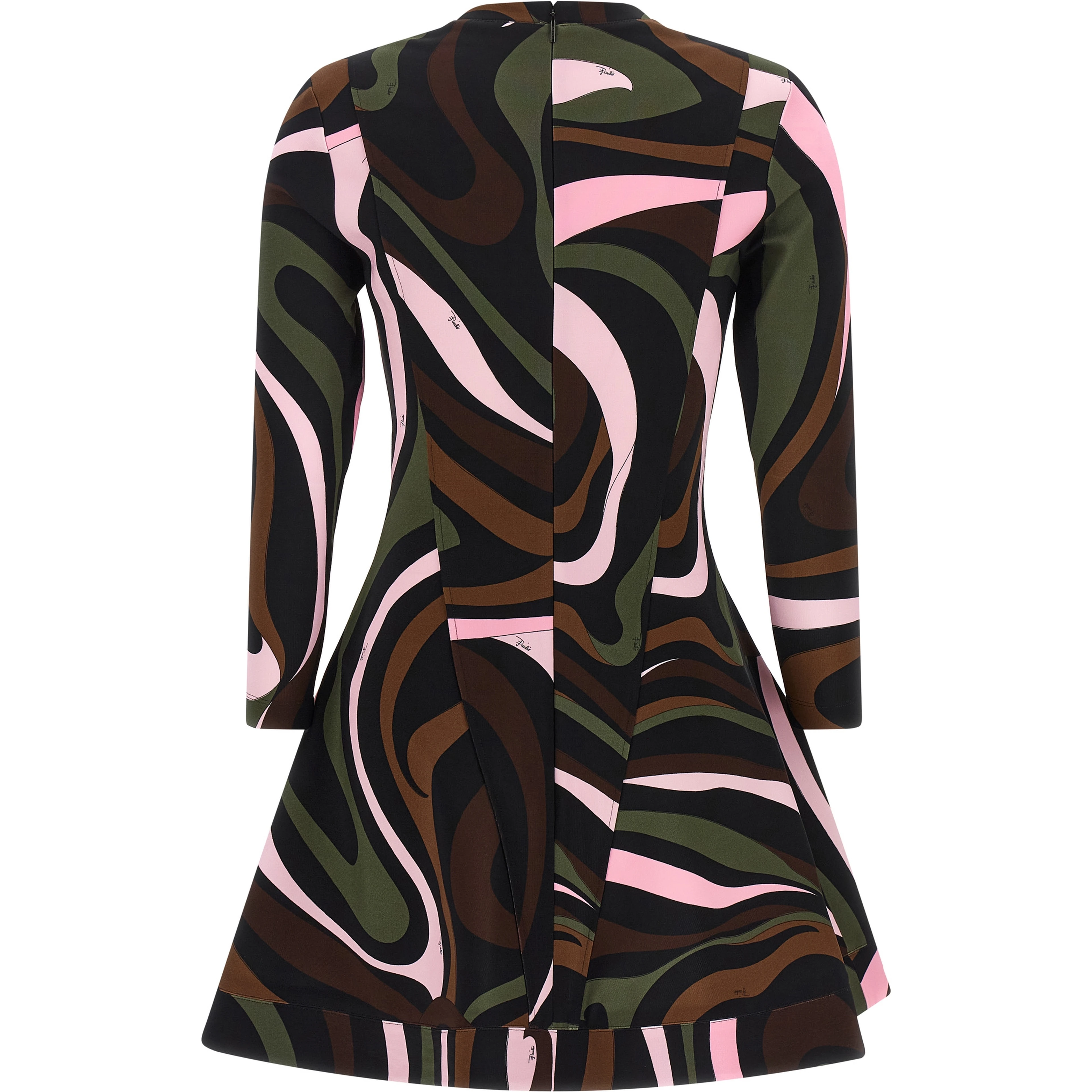 Multicolor Viscose Short Dress