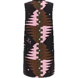 Multicolor Silk Short Dress