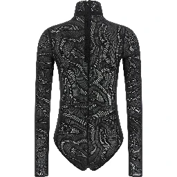 Black Polyamide Bodysuit