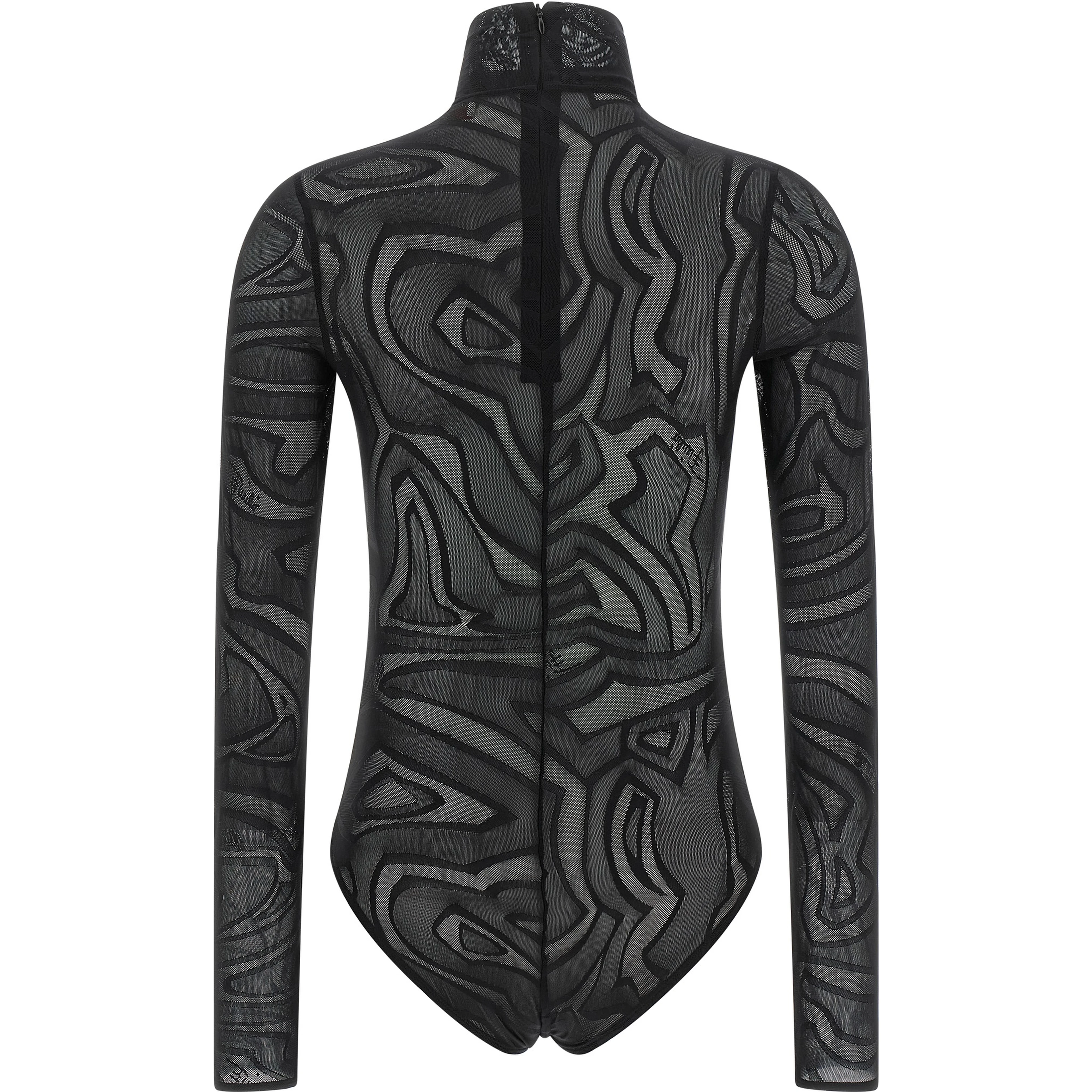 Black Polyamide Bodysuit