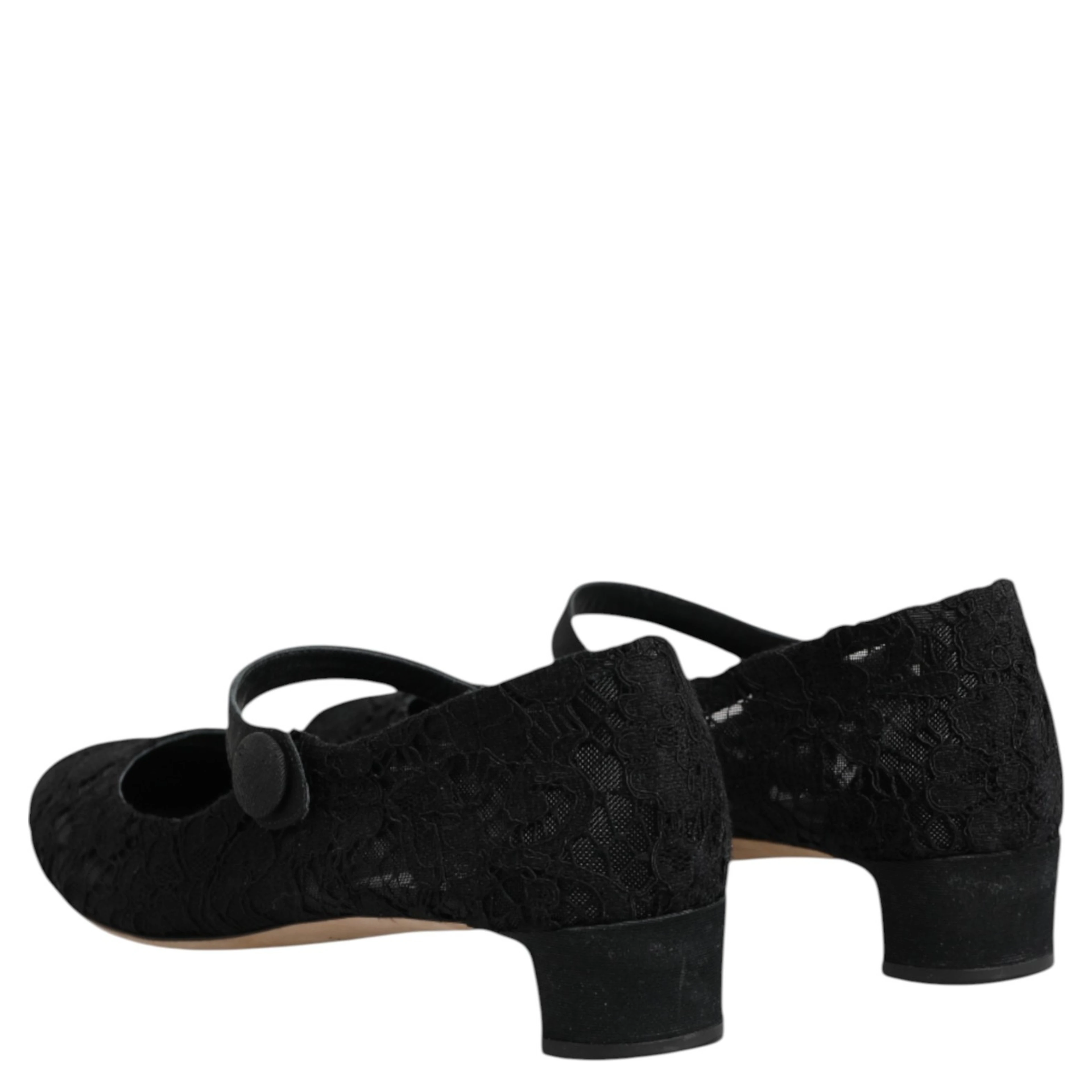Black Vally Taormina Floral Lace Pumps Shoes