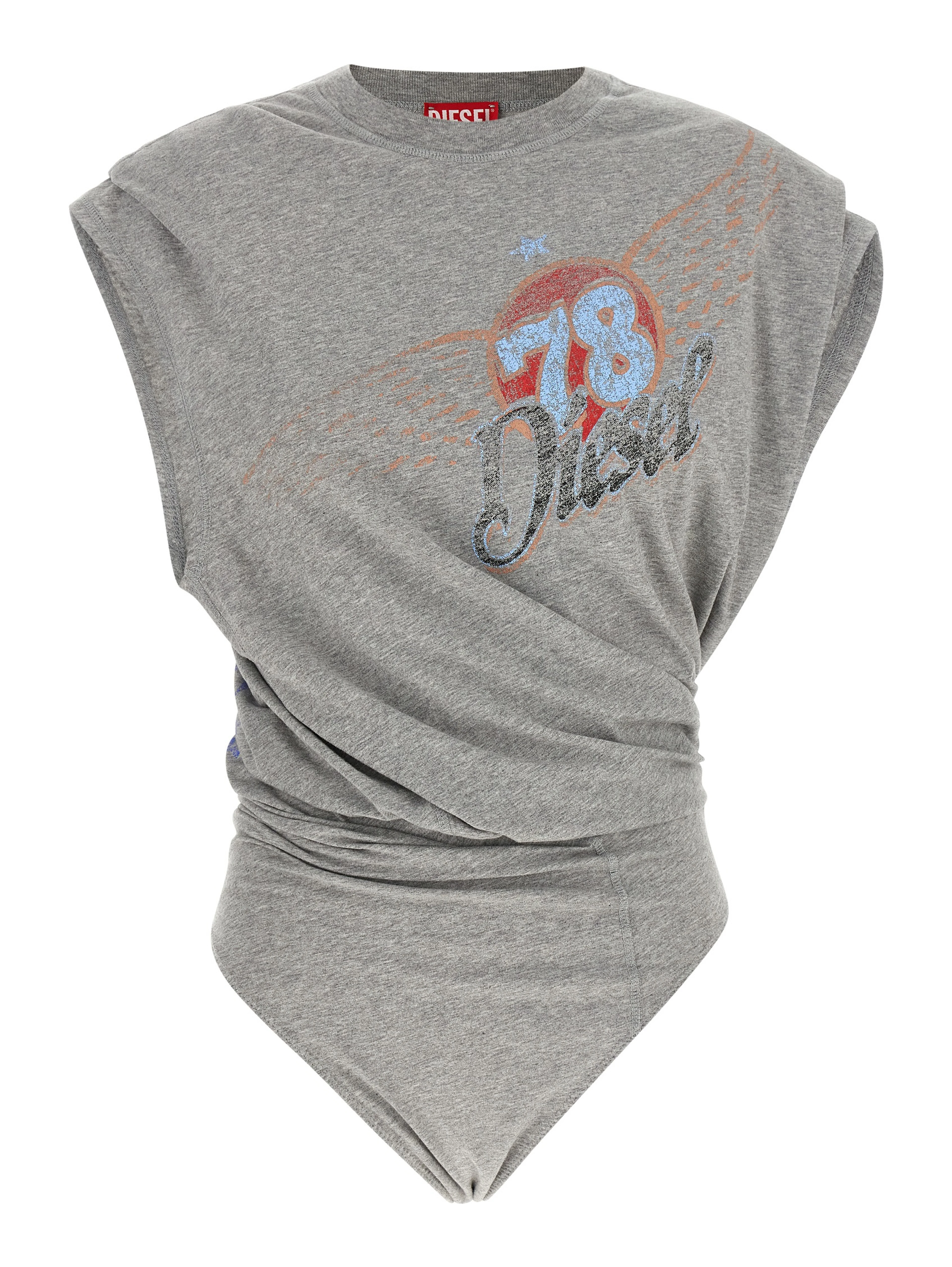 Gray Cotton Bodysuit