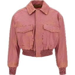 Multicolor Lamb Leather Leather Jacket