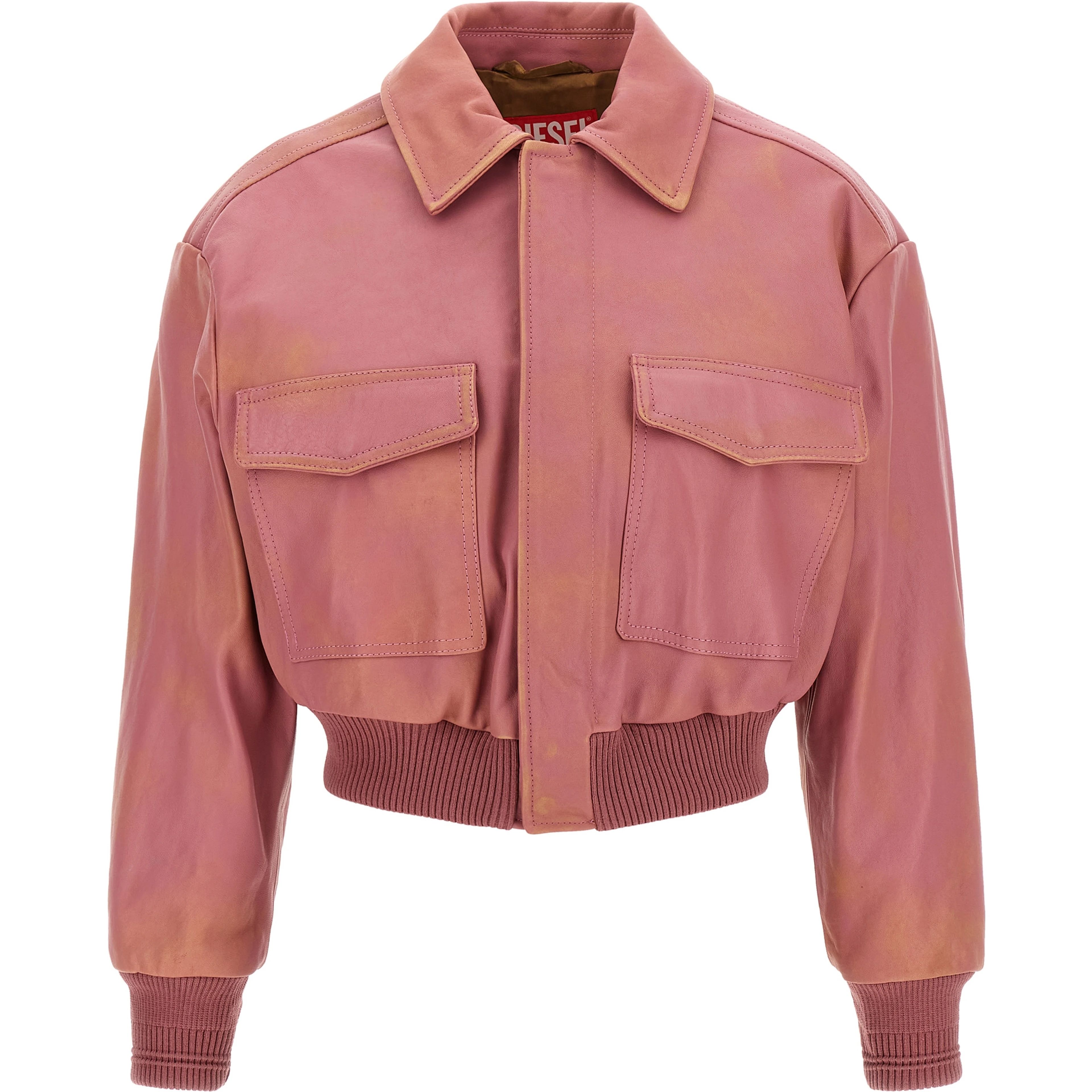 Multicolor Lamb Leather Leather Jacket