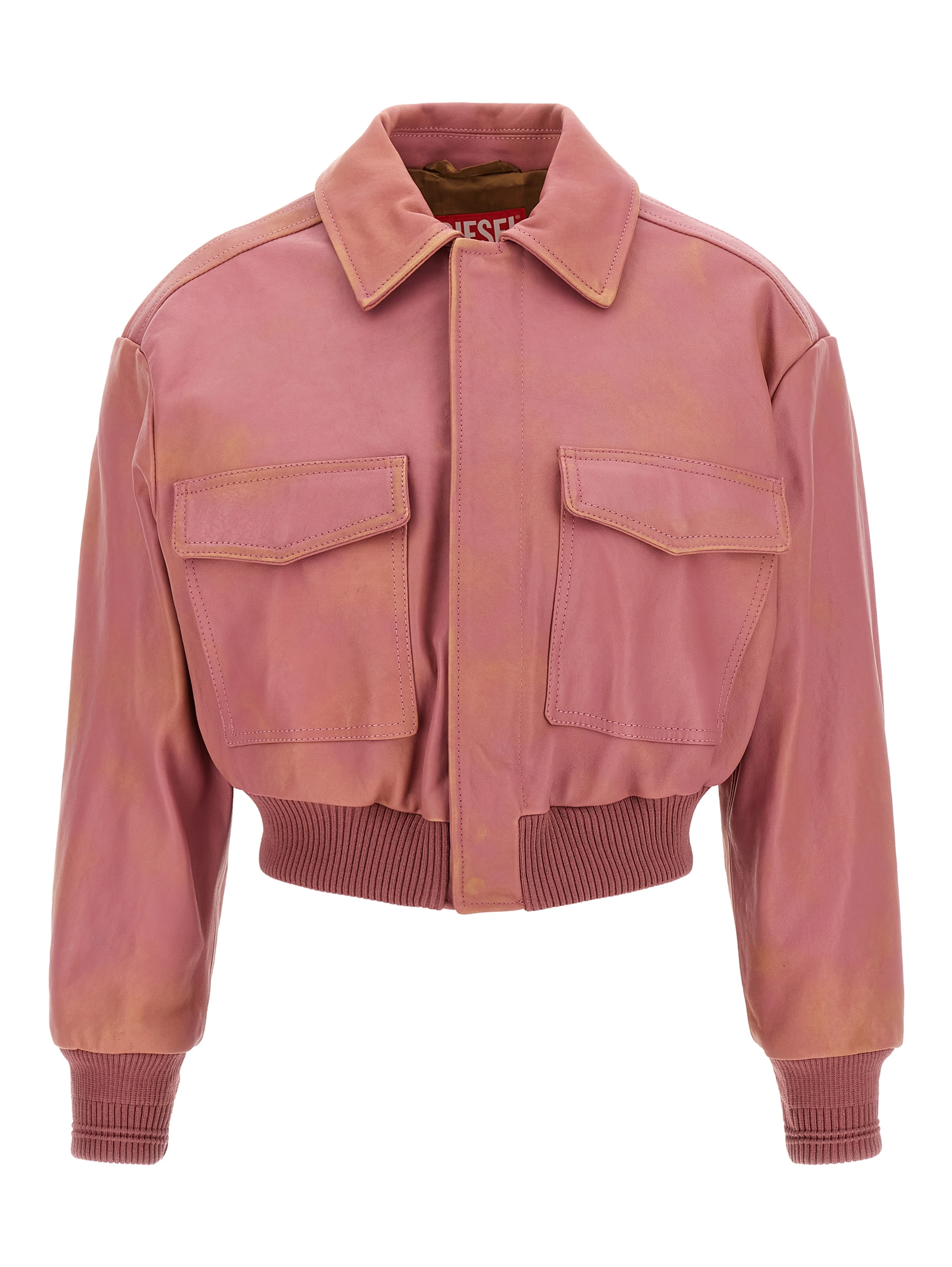 Multicolor Lamb Leather Leather Jacket
